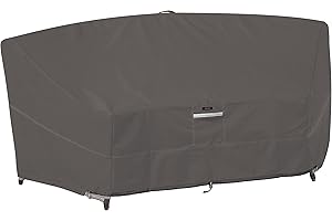 Classic Accessories Ravenna Water-Resistant 46 Inch Patio Curved Modular Sectional Sofa Cover, Patio Furniture Covers