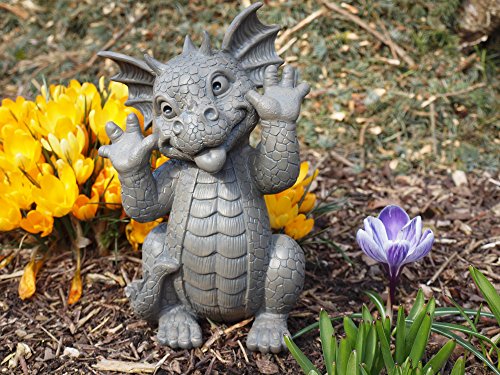 Gargoyle Gartendrache schneidet Grimasse Drachenkind Deko Drache Gartendrache 1756118 - 2