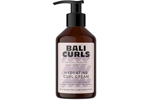 ‎BALI CURLS BY HANK GE BALI CURLS Hydrating Curl Cream – Feuchtigkeitsspendende Lockencreme Sheabutter, Kokosöl & Ylang-Ylang – Locken Creme für geschmeidige & definierte Curls – Vegane Lockenpflege für Naturlocken – 150ml