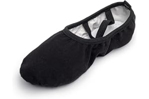Rosefinch Demi Pointe Pantoufle de Ballet Doux Toile Chaussures de Danse pour Enfants,Filles et Adultes.23-42EU