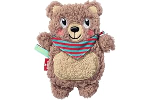 Moses. Cojín Térmico de Huesos de Cereza Con Funda, Diseño de Oso de Peluche, Extraíble y Lavable, Para Bebés y Niños