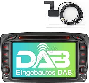 Junhua Car Stereo Dvd Gps Sat Nav Support Dab Dvr Steering Wheel Control Mirror Link With Free 16g Sd Card Fit Mercedes Benz C Clk Viano Vito W203 W209 W639 W463 Black Amazon Co Uk