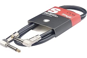 Stagg S-Series Speaker Cable - 1.5m (5ft) 16GA Angled Jack to Angled Jack