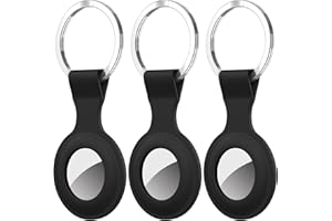 Diruite 3 Piezas Compatible con Apple AirTag Llavero(Locator Tracker),Funda Proteccion Finder Colgante para Apple AirTags Protector Case