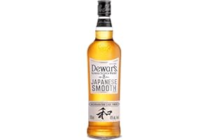 Dewar's Japanese Smooth 8 Años Whisky Escocés Mezclado, 40% ABV, 70cl / 700ml, Acabado en Barricas de Roble Japonés Mizunara, Notas de Canela, Sándalo, Floral