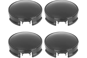 X AUTOHAUX 4 Pcs 62mm 4 Lugs Black Car Wheel Center Caps Hub Cover Protectors