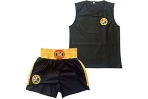 SDKZBFC Set di uniforme per arti marziali, veloce da indossare per bambini e bambine, taglio ampio ed elastico per Taekwondo, Karate, allenamento ed esibizioni.