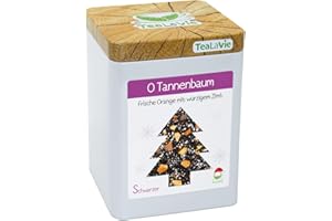 ‎TEALAVIE TEALAVIE - Wintertee - O Tannenbaum | frische Orange mit würzigem Zimt | 100g Dose loser Schwarzer Tee