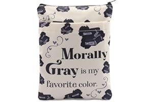 BAUNA Romance Book Sleeve Smut Reader Book Cover Romance Novel Enthusiast Gift Enemies to Lovers Gift Morally Gray Is My Favorite Color Gift Bookish Bookworm Gift (Morally BM)