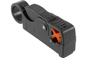 MUSIOOK Multi Function F Type Connector,Coax Wire Strippers,Cable Stripper,Coaxial Strip Tool,Automatic Coax Connectors for RG6 58/59/62 WF100 CT100