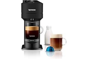 Nespresso Vertuo Next Automatic Pod coffee machine for Americano, Decaf, Espresso by Krups in Matt Black
