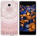 Produktbild mumbi UltraSlim Hülle für Wiko Robby Hülle im Mandala Design transparent rosa (Ultra Slim - 0.70 mm)