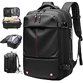 PZCC Sacs de Voyage 62L, Sac à dos Sous Vide de Voyage, Extensible, sac a dos Sous Vide Voyage avec Pompe, Anti-vol, équipé d