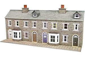 Metcalfe PN175 Low Relief Terraced House Fronts Stone N Gauge Kit