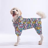 Pawstar PopArt Polarlı Su Ge&ccedil;irmez Orta-B&uuml;y&uuml;k Irk K&ouml;pek Yağmurluk Tulum (4XL)