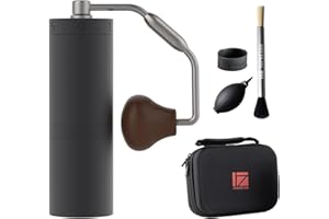 1Zpresso X-Ultra Manual Coffee Grinder-Midnight Black, Well-Built Sturdy Metal Body, Assembly Stainless Steel Burr, Numerical External Setting, Magnet Catch Cup, Faster Grind Efficiency Portable Mill