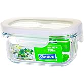 GLASSLOCK DİKD&Ouml;RTGEN CAM SAKLAMA KABI 150 ML