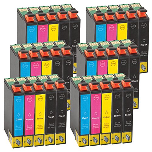 Gorilla-Ink® Sparset 30 Tintenpatronen XXL ersetzt Epson GI1631-GI1634 Workforce WF-2510 WF-2520 NF WF-2530 WF-2540 WF WF-2750 DWF WF-2760 DWF - 2