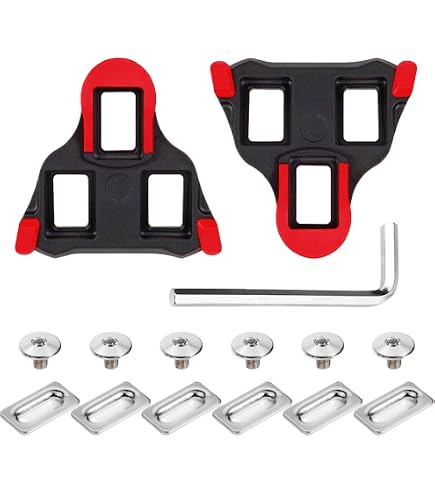 LQNB Cale-Pédale Vélo Plastique Noir – Taquet Antidérapant Pour Pédales Time IClic / XPresso
