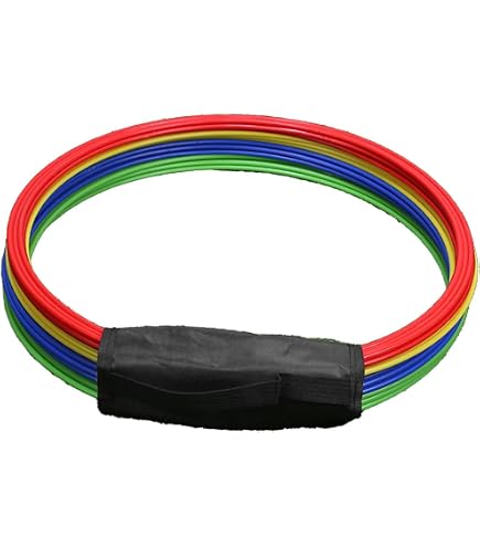 Lot De 6 Cerceaux De Gymnastique 70 Cm - Cerceaux Couleurs Pour Jeux Et École