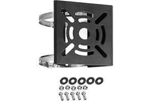 WiTi Support vertical universel camera de sécurité,support d'angle metal massif avec 2 boucles,convient pour les cameras vidéosurveillance, lampes murals,lampes scene,Panneaux solaires(petite taille)