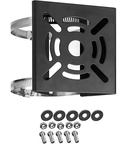 2 stuks masthouders, universele 300 mm montagestanghouder, verticale roestvrijstalen houder met verstelbare klemmen voor schakelkast, bewakingscamera, outdoor