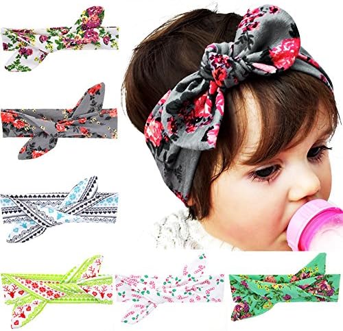 Babys Girls Elastic Yoga Cotton Headbands Headband Headbands Chiffon Flower Hair Loop (19)