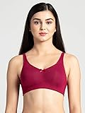 JockeyFE41 Women's Everyday Bra | Wirefree | Non Padded | Full Coverage | Concealed Shaper Panel | Super Combed Cotton Elastane Fabric