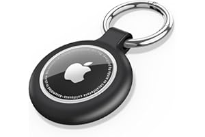 WANME AirTag Portachiavi Impermeabile,Porta Air Tag per Apple,1Pezzi Custodia Silicone per Airtag Apple con Cover Frontale, 360°Custodia AirTag per Chiavi Zaini e Animale