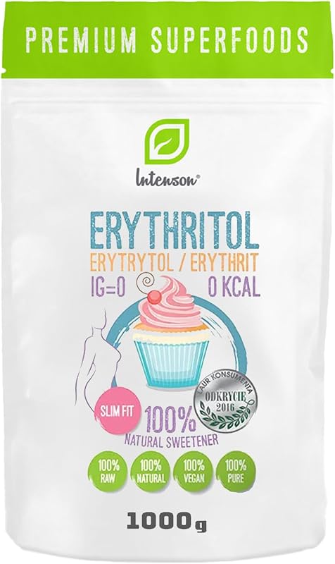 Eritritol 1 kg | Edulcorante 100% natural | Vegano | Edulcorante granulado | Alternativa al azúcar | Apto para diabéticos