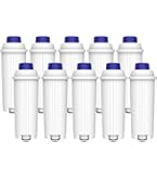 GOLDEN ICEPURE Waterfilter voor Koffiemachine: Vervangfilter voor De'Longhi DLSC002, SER3017 & 5513292811,ECAM, ESAM, ETAM, BCO, EC-serie, 4 stuks