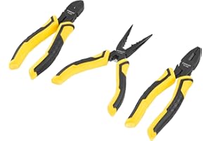 Stanley Tools STA075094 Control Grip Plier Set - Yellow/Black (3-Piece)
