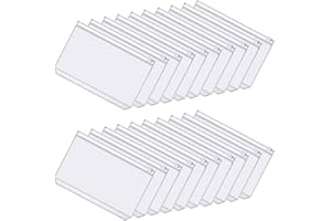 PUERHUACI Plastica Cartelle,20 Pezzi Borsa a Fogli Mobili Trasparente in PVC con Cerniera Tasca per Raccoglitore a 6 Fori per Cerniera,Cartelle Portadocumenti Plastica