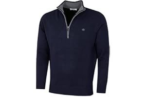 Calvin Klein Mens 2024 Knit Cotton 1/2 Zip Golf CK Top Sweater