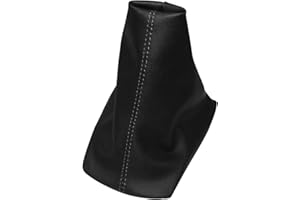 AERZETIX: Schaltsack schaltmanschette kunstleder schwarz mit schwarzen nähten