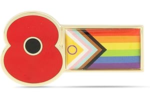 THE ROYAL BRITISH LEGION Official Royal British Legion Pride Flag Poppy Badge