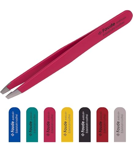 Professionelle Bartpinzette Aus Edelstahl – Mit 10 Mm Spitze & Rutschfestem Griff, Inkl. Case