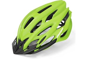 Bike Helmet with LED Light Detachable Visor, Shinmax Adult Bike Helmet Men Women Cycle Helmet Lightweight Adjustable Bicycle helmet for Mountain Road Bike Helmet 57-62CM