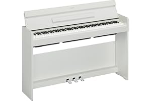 Yamaha ARIUS YDP-S35 Digital Piano - Pianoforte Digitale da Casa per Dilettanti, Design Moderno ed Elegante, Suonabilità Autentica del Pianoforte Acustico, Bianco