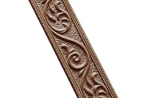 Hoomall Wallpaper Border 3D Waterproof Wall Trim Line Skirting Border Self Adhesive Wall Decal Removable Wall Room Tiles Sticker for Kitchen Bathroom (Copper，115×4.8cm)