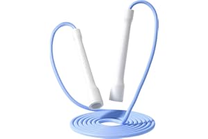 ‎IMOEBEL iMoebel Springseil Fitness 6mm*3m PVC Speed Rope Verstellbar, ABS Rutschfester Griff Seilspringen für Kinder Erwachsene Boxen Abnehmen Crossfit