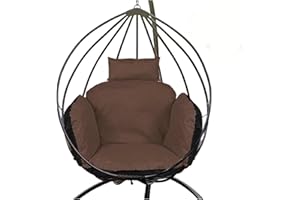 GARDEN KING ROYAL REST Hanging Chair Cushion Seat Cushion with Back Headrest Egg Swing Cushion for Polyrattan Rattan Hanging Swing Cushion Cushion Easy Care Waterproof