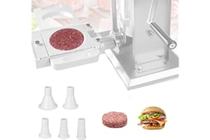 YSISLYBIN Presse Steak Haché, Fabricant de Moules de Pressage de Hamburger, Hamburger Pressing Maker avec 5 Tubes adaptateurs, Processeur de Formation de Hamburgers, Burger Machine Meat Patty Forming
