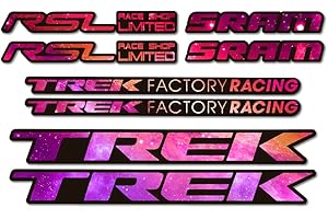 STAR SAM Autocollants compatible avec de cadre de vélo Trek Factory Racing RSL Sram Galaxy