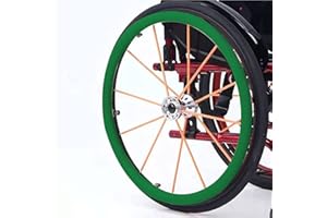 YYDDS 1 Paar Rollstuhl-Greifreifen-Abdeckungen, 24 Zoll / 22 Zoll Hinterrad-Sportrollstuhlabdeckung, Rutschfeste, Verschleißfeste Handschubabdeckung, Silikon-Handschubabdeckung [Energieklasse A],A,22 inch