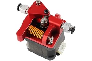 JORZER 3d Printer Extruder Upgraded Metal Adapter Dual Drive Extrusion Kit for Mk8 3d Printer Accessories Red, 3d Printer Extruder,3d Printer Accessories,Upgrade Extruder,Dual Drive Extruder,3d Printer Parts
