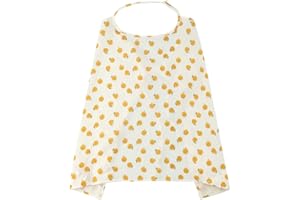 KATUTUDE Mussole Neonato Copertine Scialle per Allattamento, Asciugamani Bambini Cotone Organico Naturale, Traspirante Infermieristica Copertura Bambino per Regalo Neonato Accessori