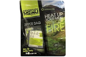 ADVENTURE MENU...REAL FOOD TO GO Adventure Menu Flameless-Heater ALLinONE (3pcs 20g + 2pcs 50g + Zipper Bag)