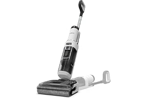Tineco Floor One Stretch S6 våt torrdammsugare, 180° platt design, sugmopp 13 cm ligghöjd, 85 °C 5 min FlashDry självrengöring, 3-sidig kantrengöring 40 min drifttid, rengöring under djupa möbler