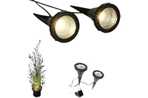 ‎DAPO Dapo® 2x LED-Pflanzen-Strahler JASMIN Handschalter LED-Spot-Blumen-Zimmerpflanzen-Blumenkübel-Blumentopf-Spotlight Dekorations-Stimmungs-indirekter-Spot